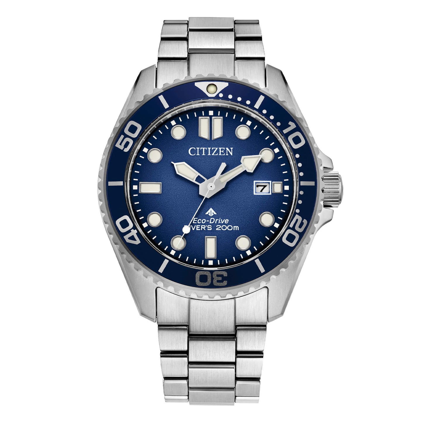 Orologio Citizen Promaster Diver's Eco Drive 200 mt Braccialato Blu