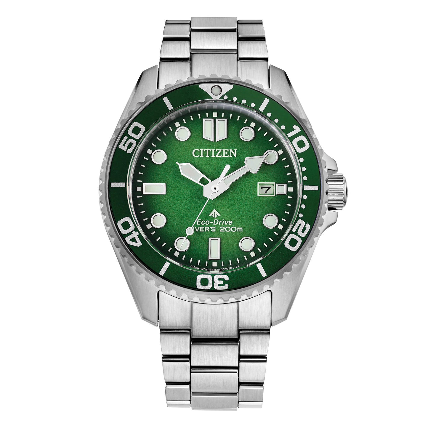Orologio Citizen Promaster Diver's Eco 200 mt 40 mm Braccialato Verde