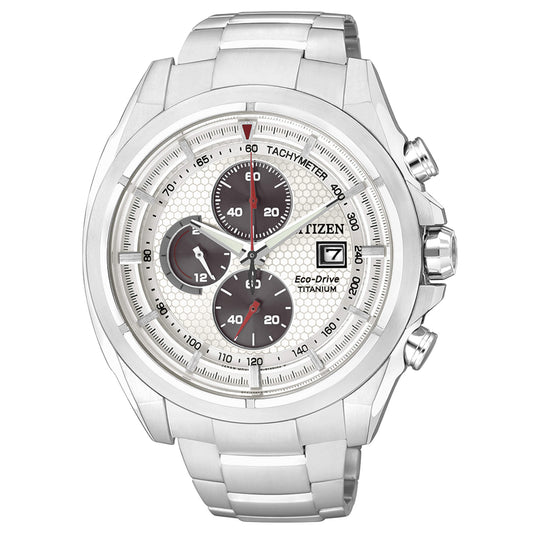 Orologio Citizen Super Titanium Eco-Drive Chrono Titanio Silver