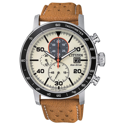 Orologio Citizen OF Chrono Sport 44 mm Beige