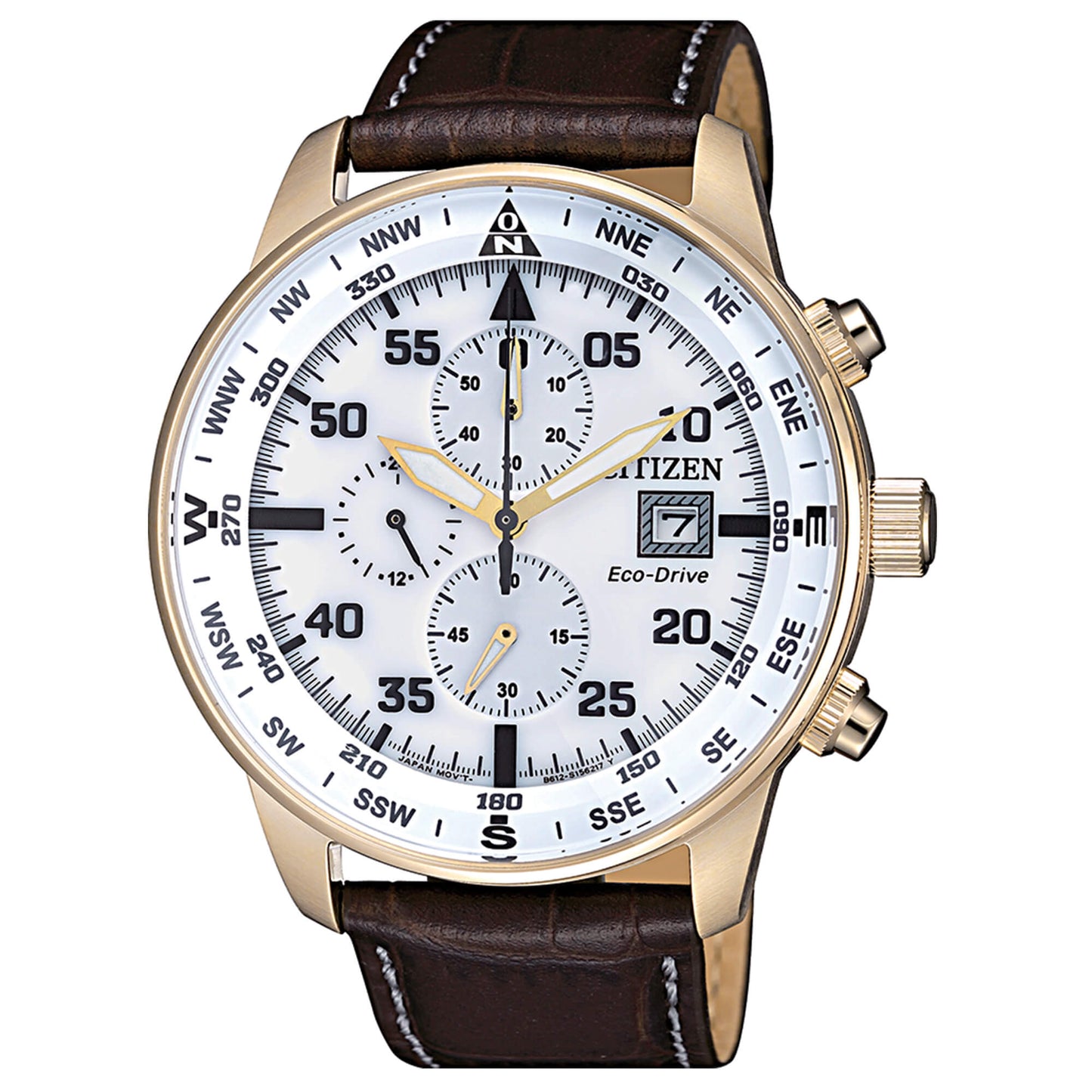 Orologio Citizen OF Aviator Chrono Eco-Drive Chrono 44 mm Bianco