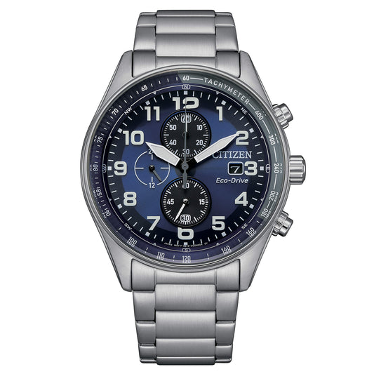 Orologio Citizen OF Urban Crono Eco-Drive 43 mm Blu