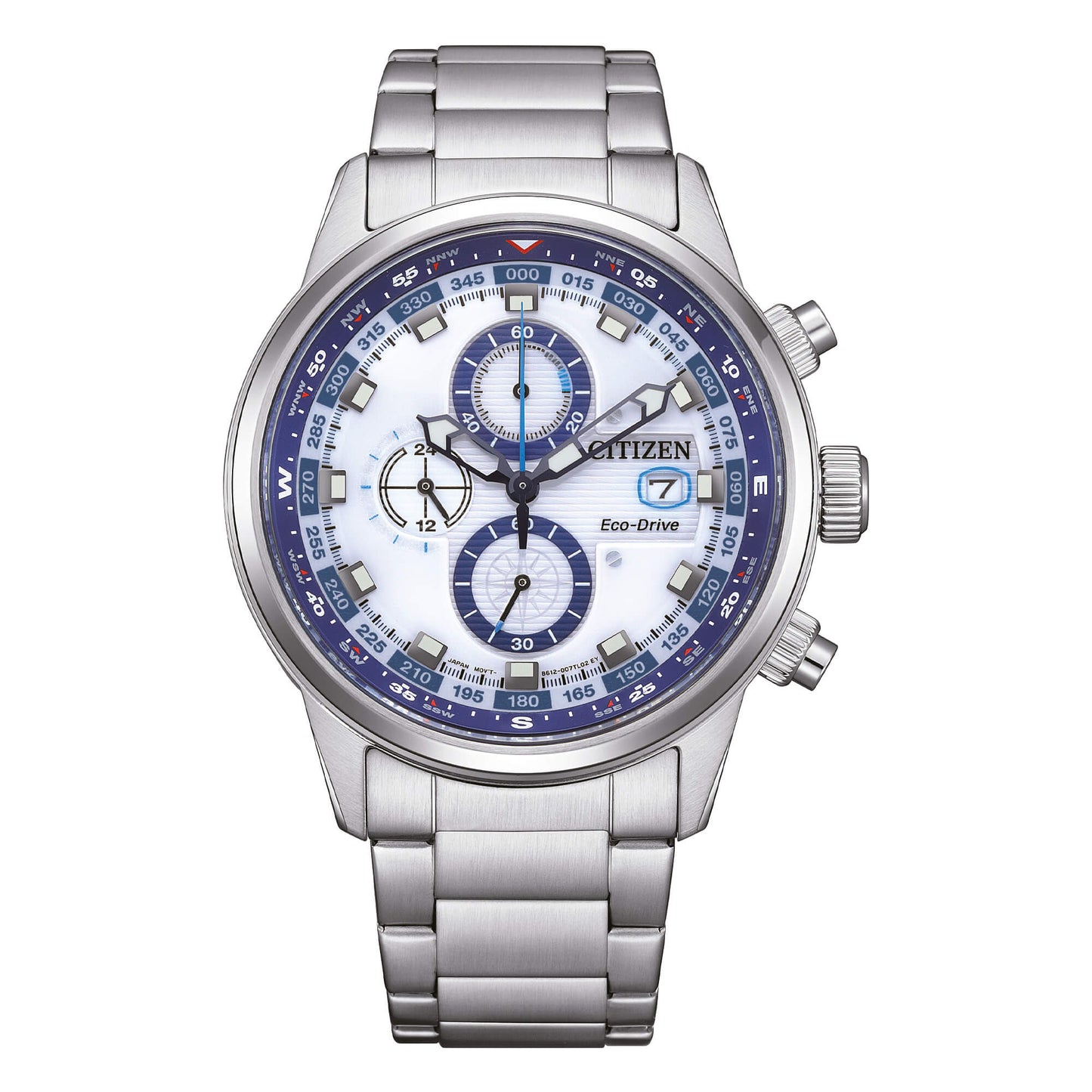 Orologio Citizen Of Nautic Crono Eco-Drive 42 mm Bianco