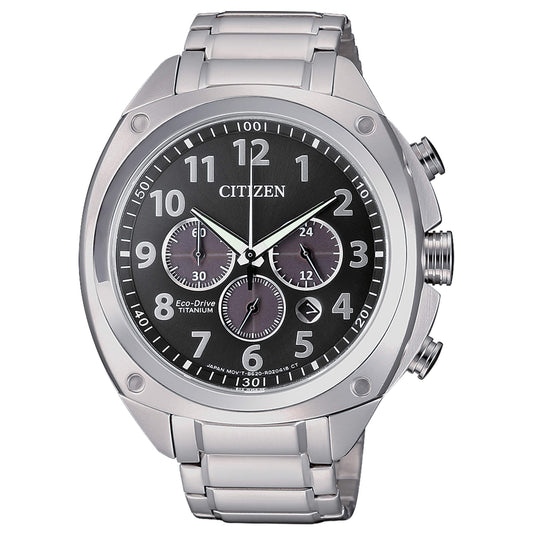 Orologio Citizen Super Titanium Eco-Drive Chrono Acciaio Nero