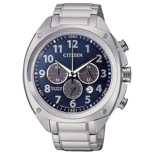 Orologio Citizen Super Titanium Eco-Drive Chrono Acciaio Blu