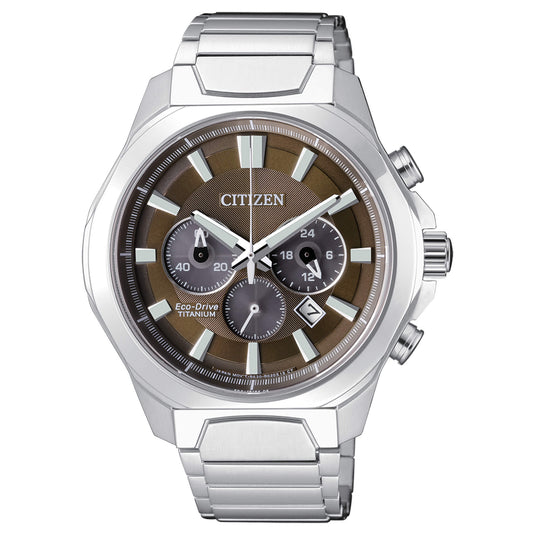 Orologio Citizen Super Titanium Eco-Drive Chrono Marrone