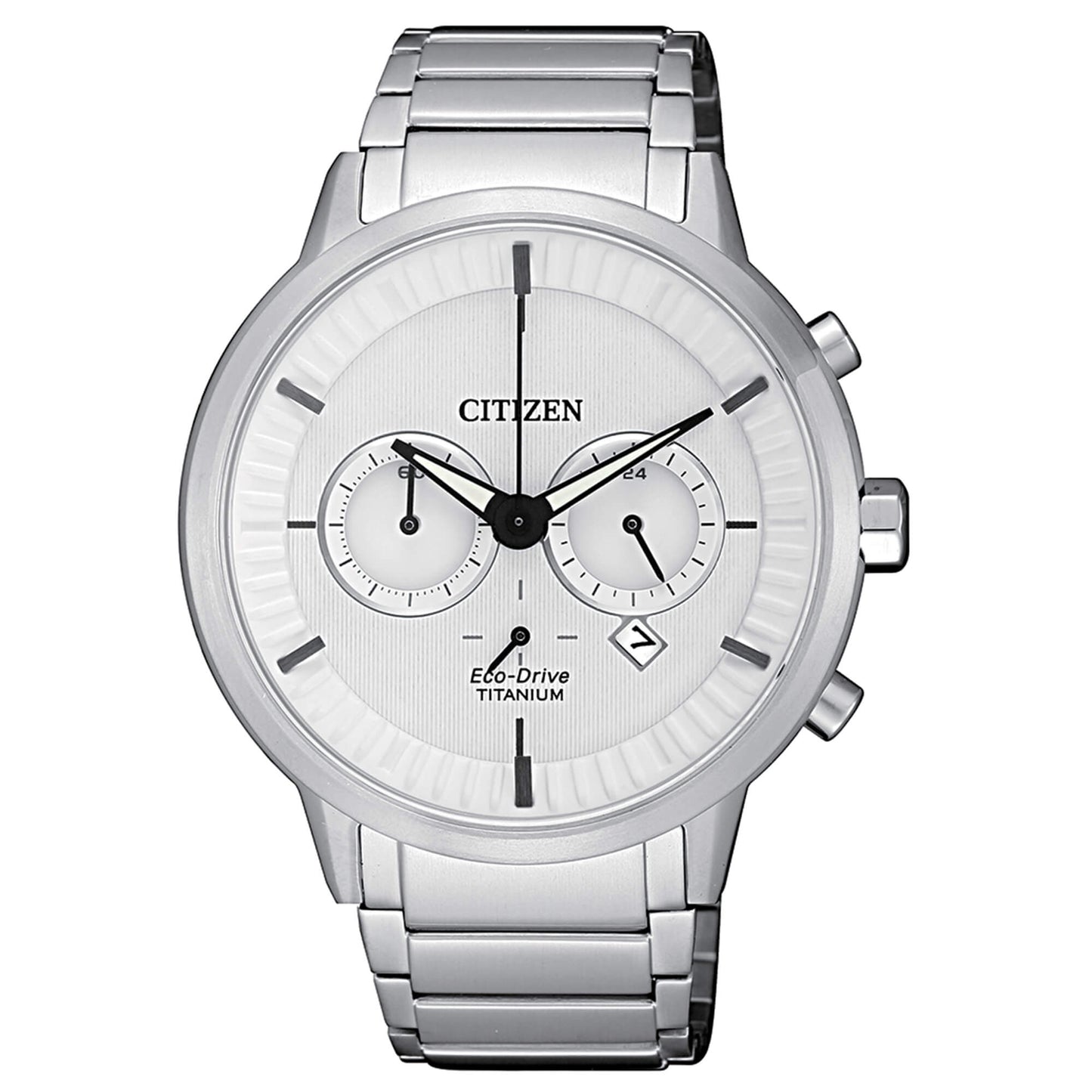 Orologio Citizen Super Titanium Eco-Drive Chrono 41,5 mm Titanio Bianco