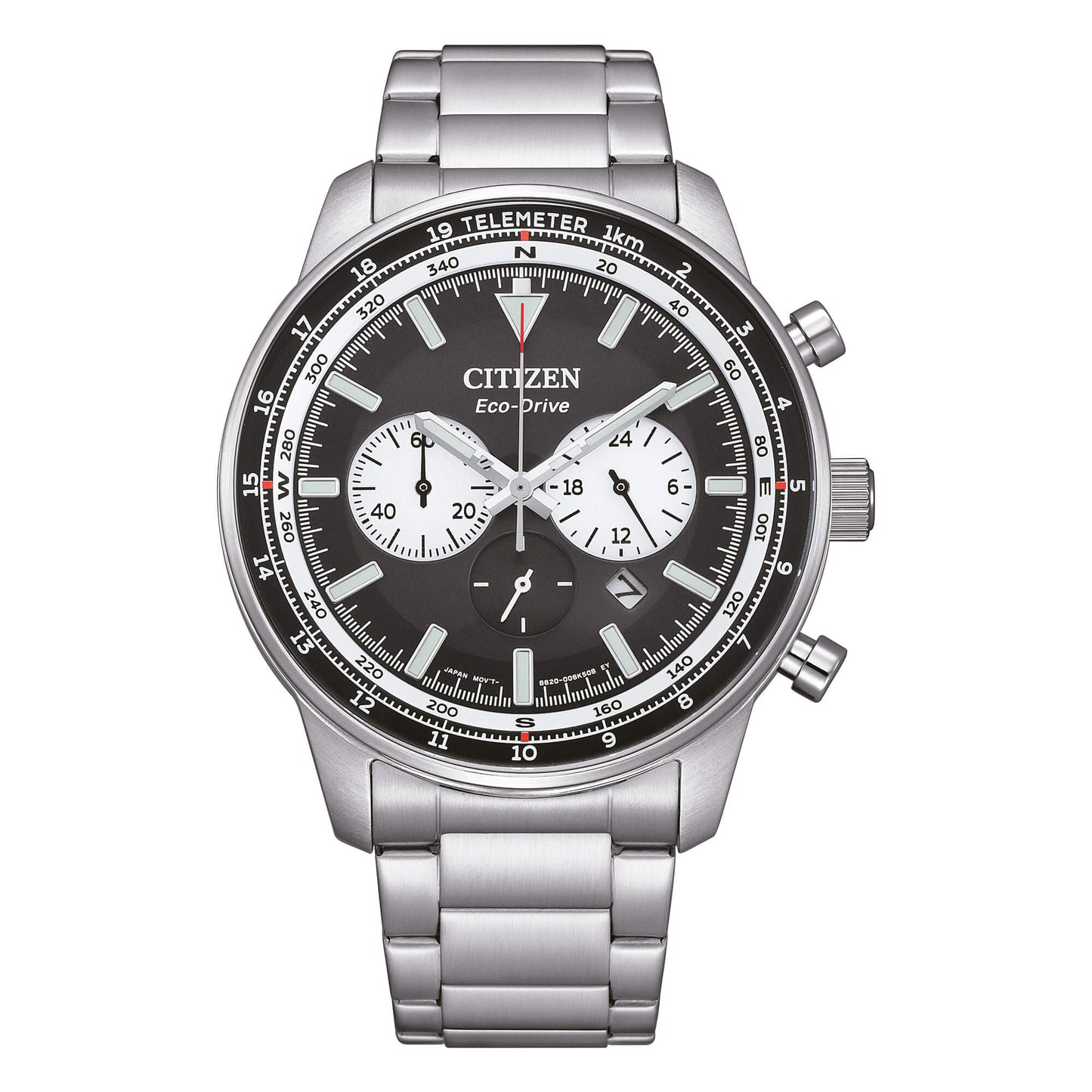 Orologio Citizen Of Aviator Crono Eco-Drive 44 mm Nero