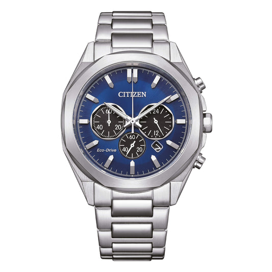 Orologio Citizen Of Metropolitan Crono Eco-Drive 41 mm Blu