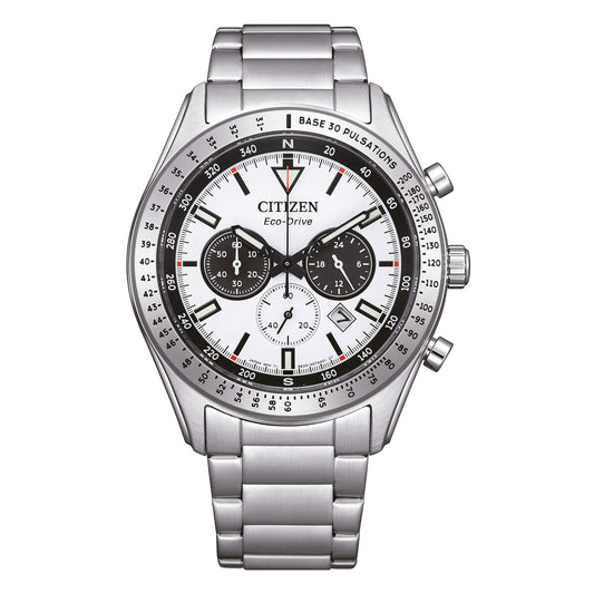 Orologio Citizen Of Rescue Crono Eco-Drive 43 mm Bianco