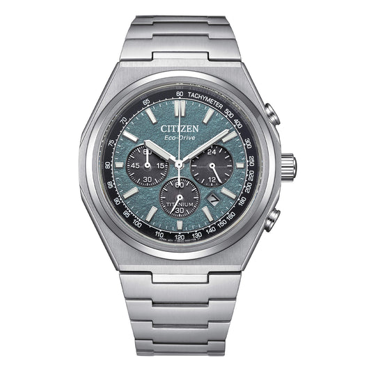 Orologio Citizen Super Titanium Crono 4610 Eco-Drive 42 mm Verde
