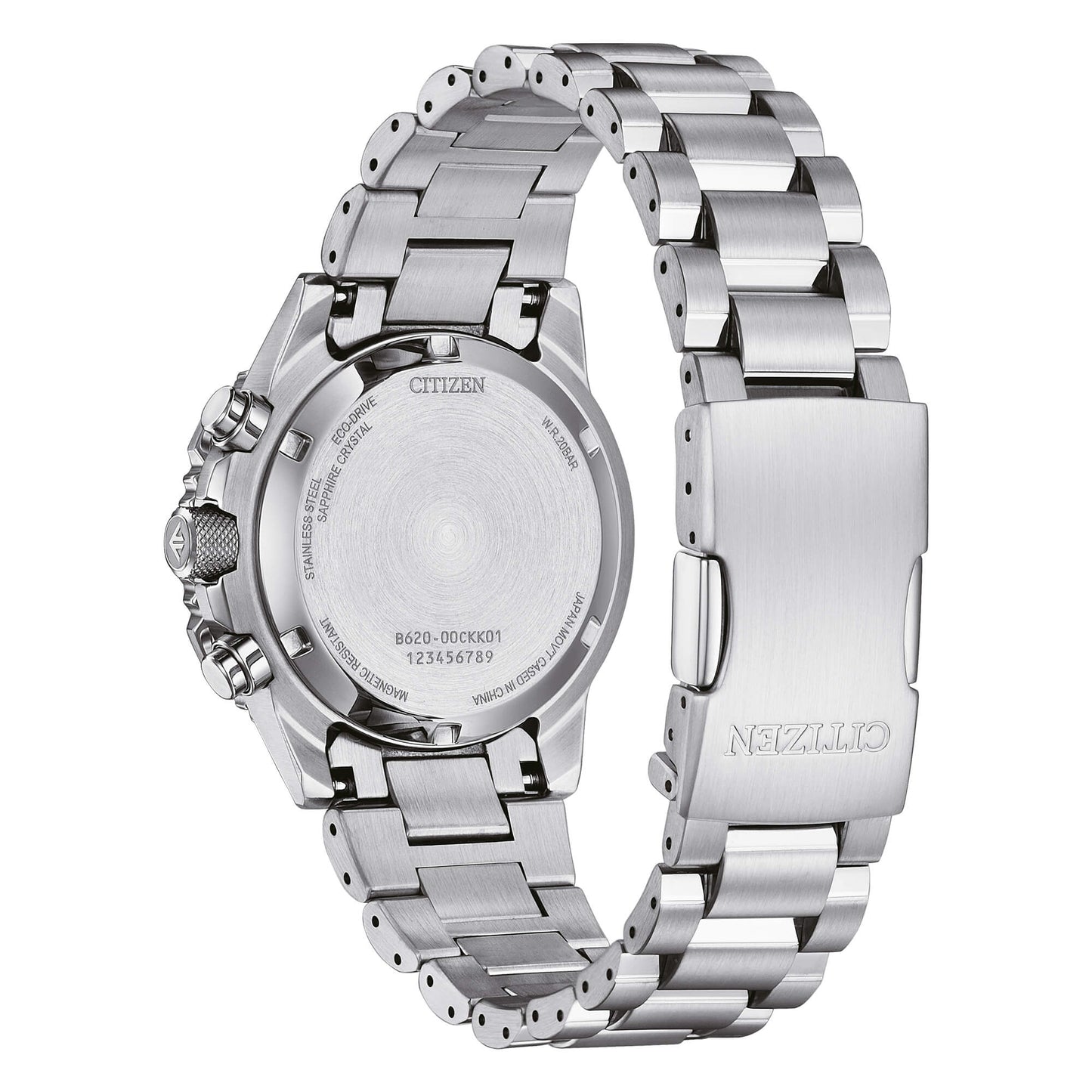 Orologio Citizen Promaster Navihawk Eco Drive Chrono 40 mm Braccialato Silver