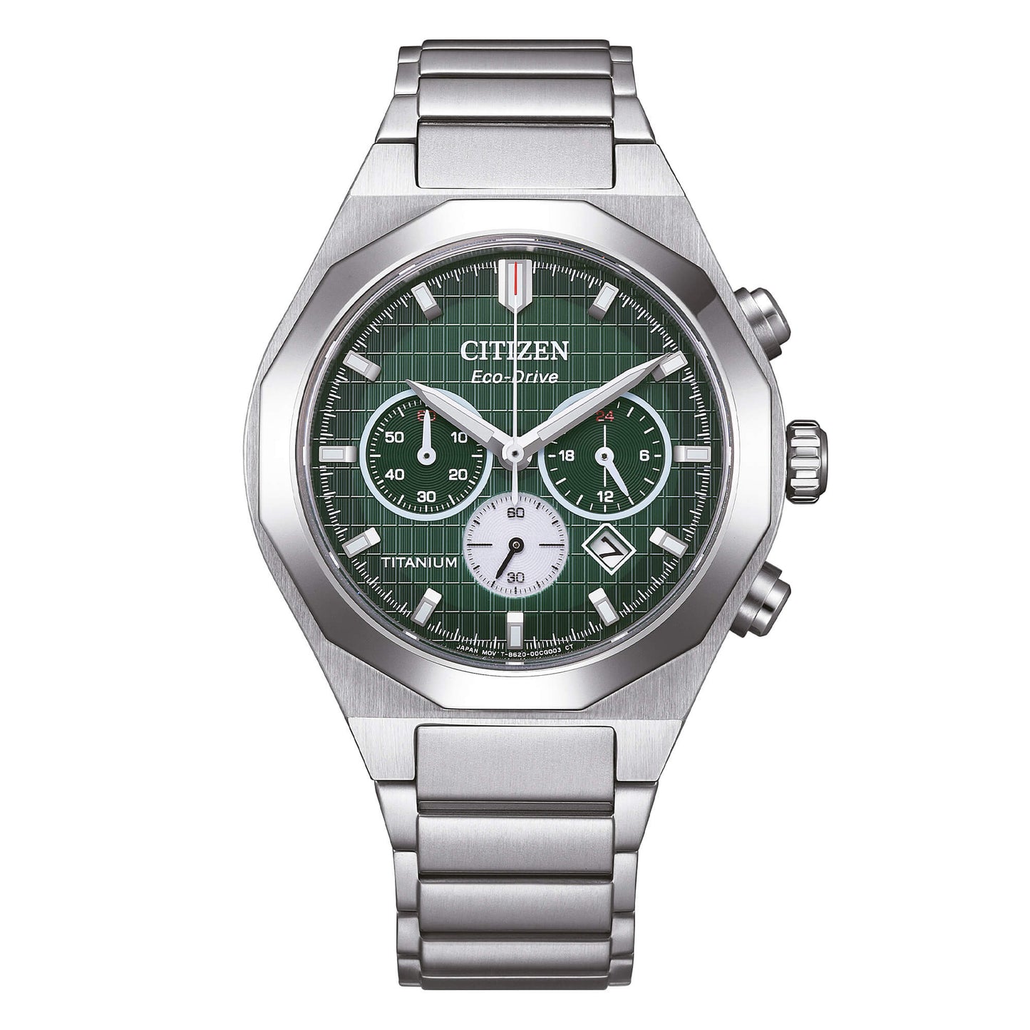 Orologio Citizen Zenshin Senkei Crono Super Titanio Eco Drive 41 mm Verde
