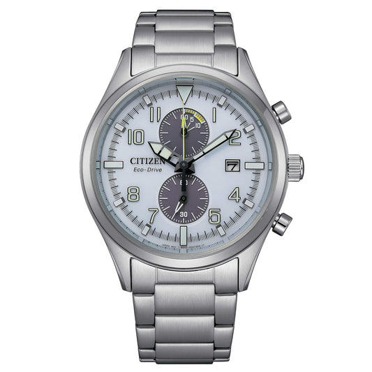 Orologio Citizen Of Classic Crono Eco-Drive Chrono 43 mm Silver