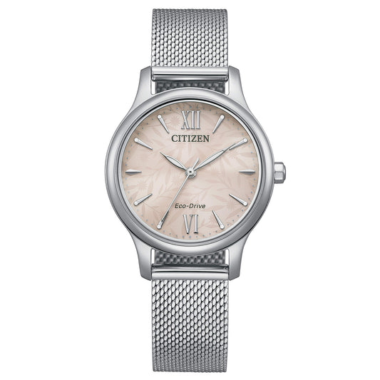Orologio Citizen Lady Eco-Drive 30 mm Rosa Maglia Milanese