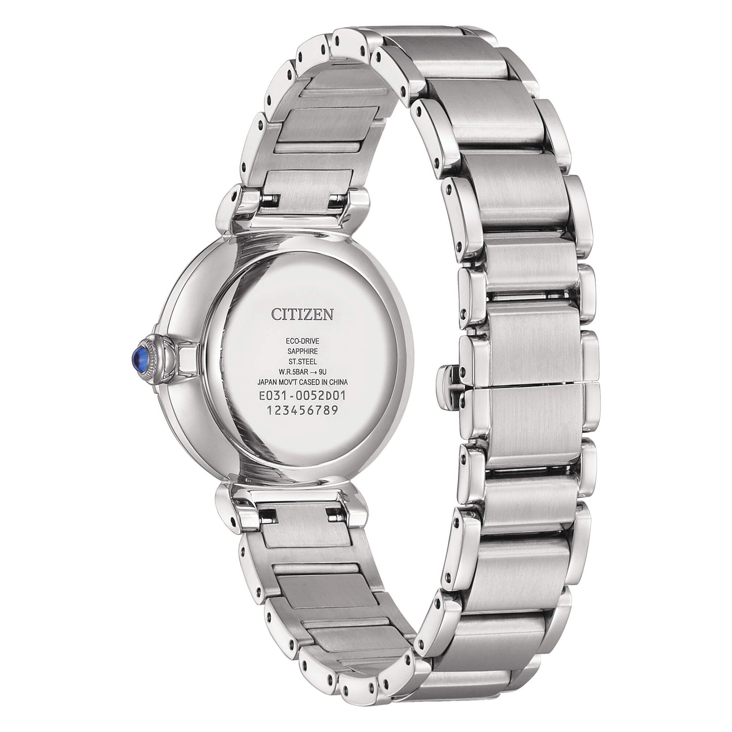 Orologio Citizen Lady Maybell Eco-Drive 29,5 mm Madreperla Azzurra 5 Diamanti