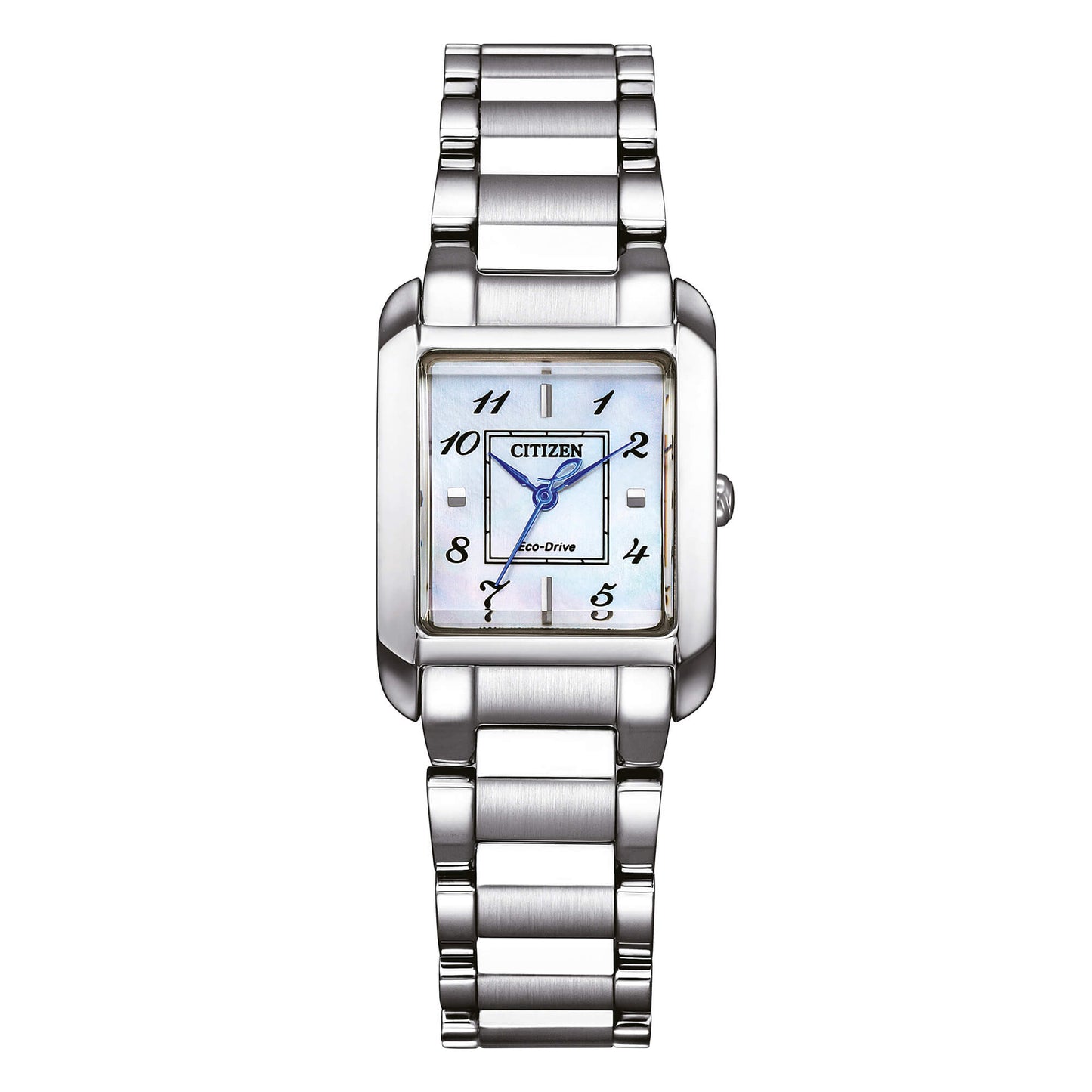 Orologio Citizen Square Eco Drive Lady 22 mm Acciaio Braccialato Madreperla