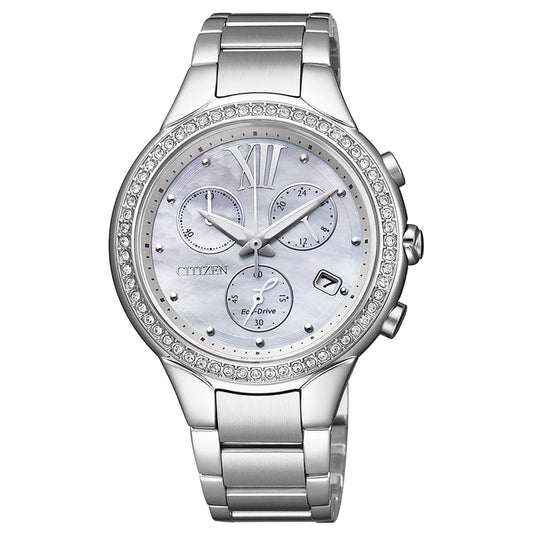 Orologio Citizen Eco-Drive Chrono Lady Braccialato Madreperla