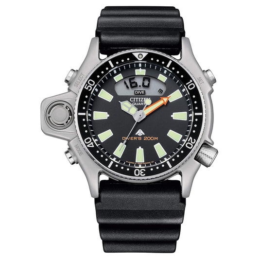 Orologio Citizen Promaster Aqualand I Diver's 200 Mt Anadigit 44 mm Nero