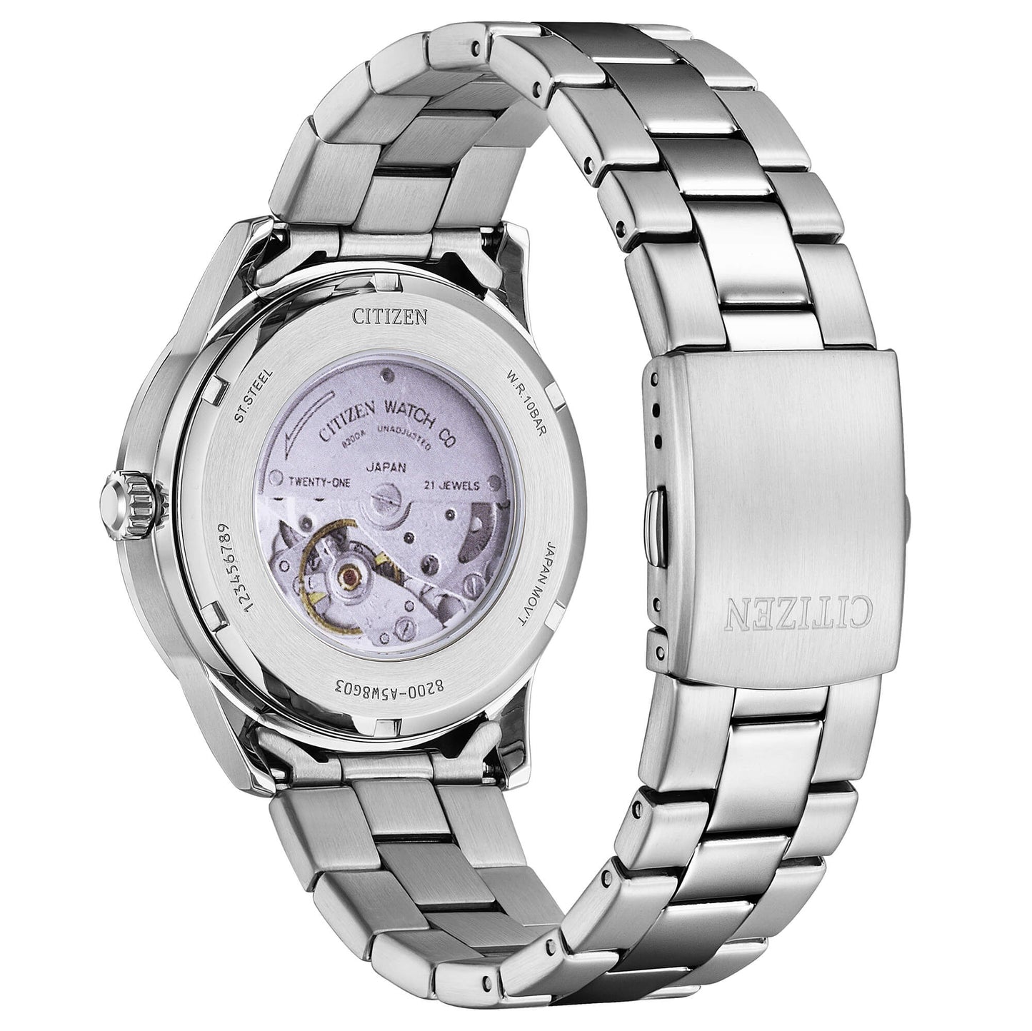 Orologio Citizen Meccanico 42 Mm Automatico Bianco