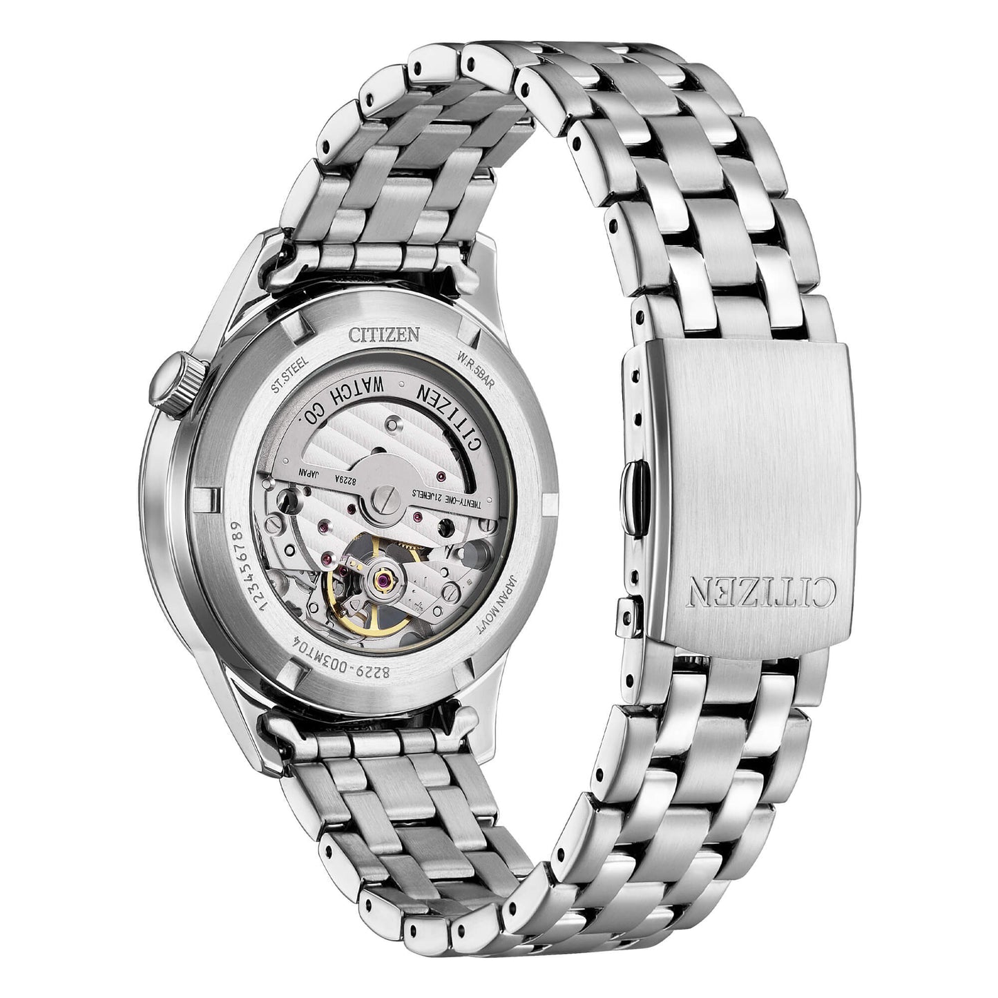 Orologio Citizen Meccanico 40 mm Braccialato Bianco