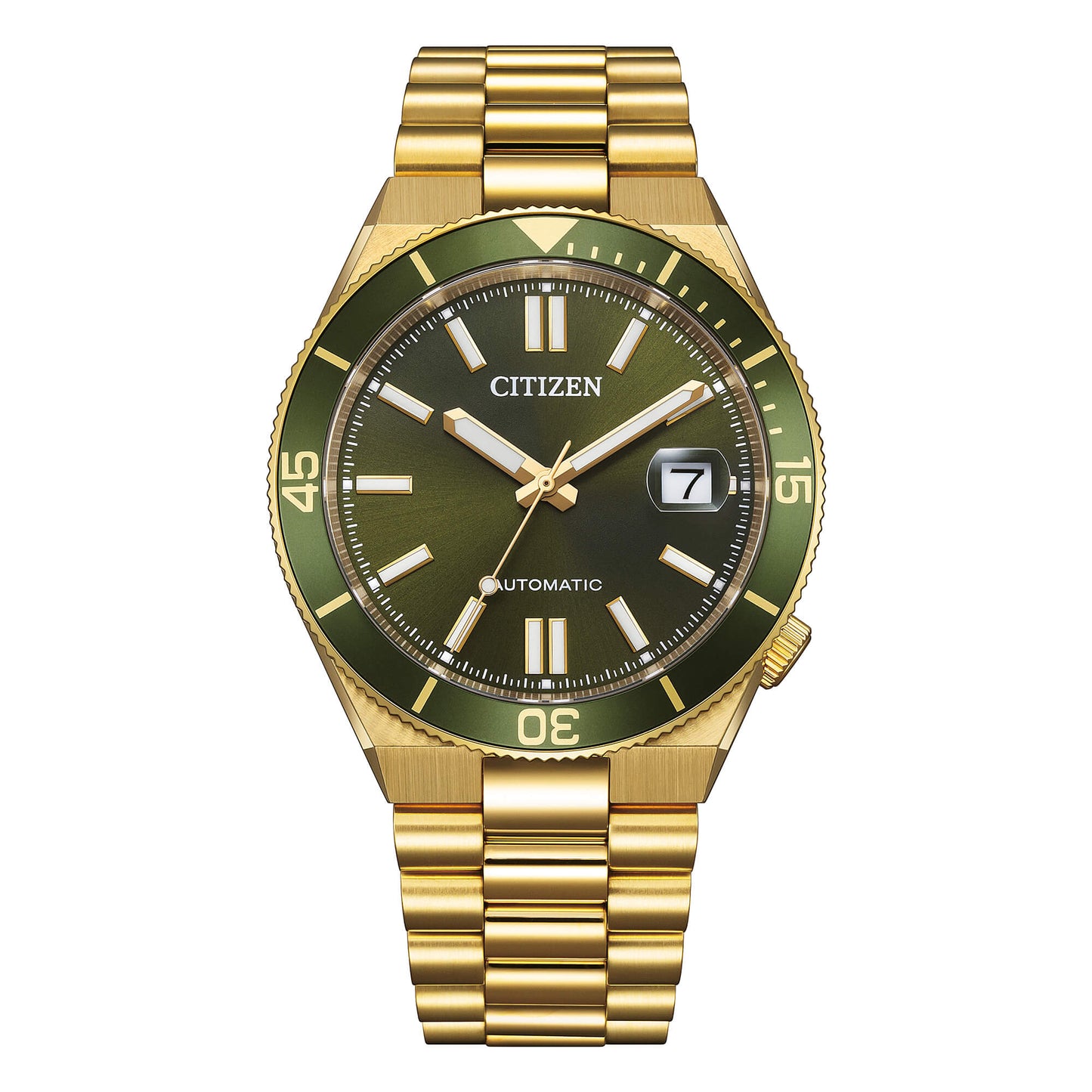Orologio Citizen Tsuyosa Shore Automatico 40 mm PVD Oro Braccialato Verde