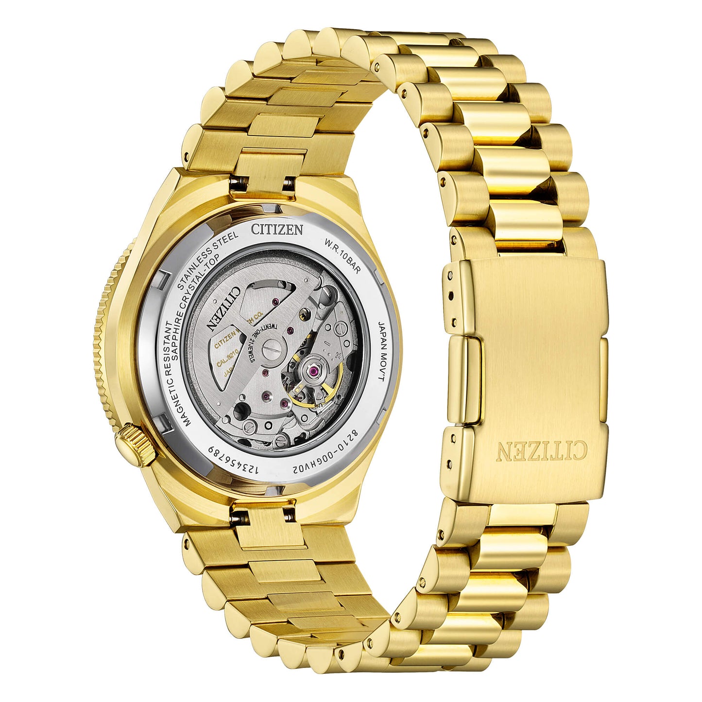 Orologio Citizen Tsuyosa Shore Automatico 40 mm PVD Oro Braccialato Verde