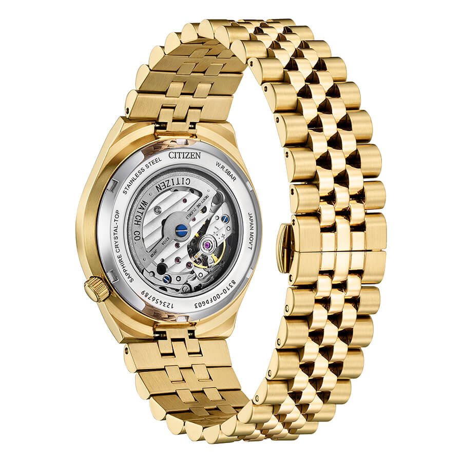 Orologio Citizen Tsuyosa 60 Automatico 40 mm Pvd Oro Rosa Braccialato Blu