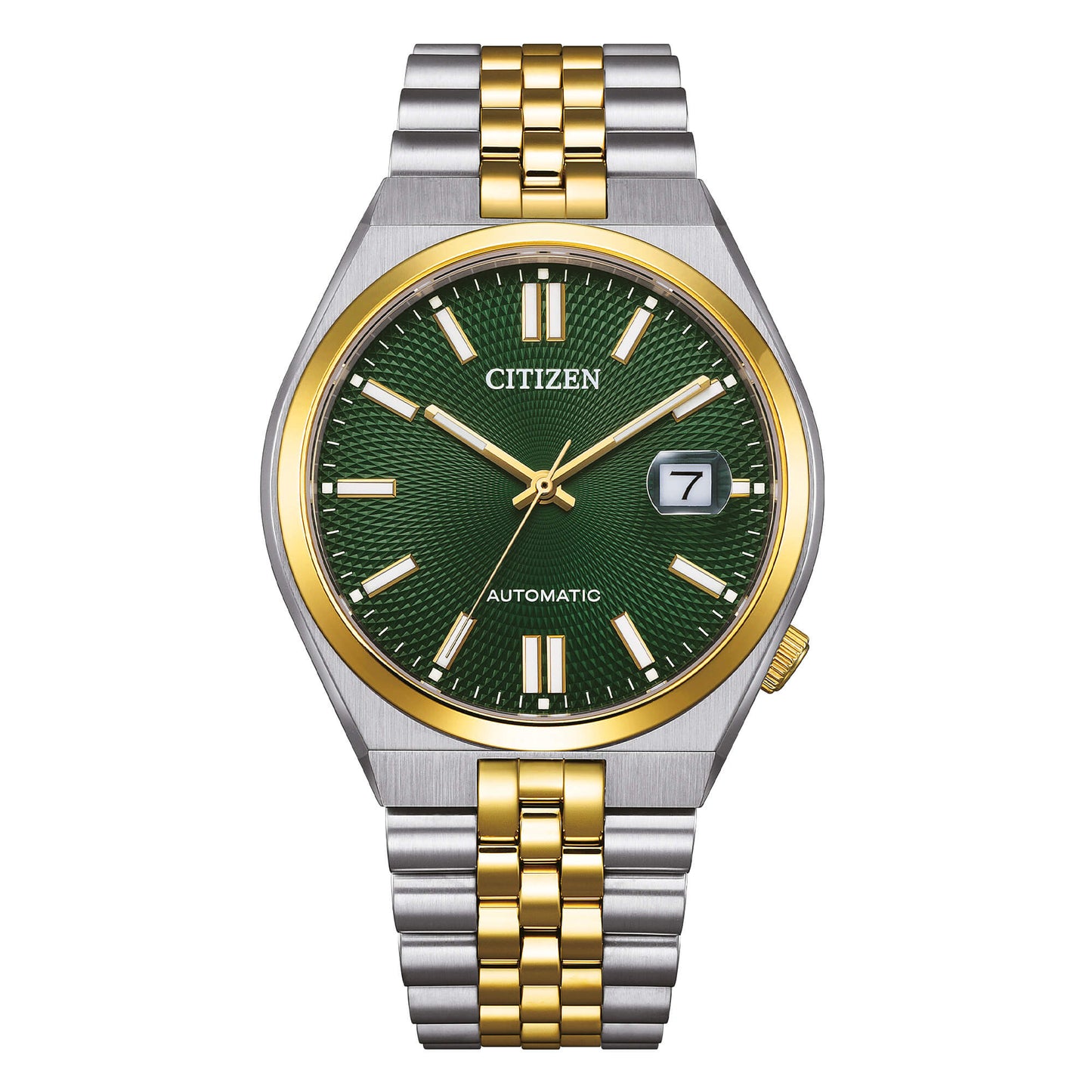 Orologio Citizen Tsuyosa 60 Automatico 40 mm Acciaio Pvd Oro Braccialato Verde