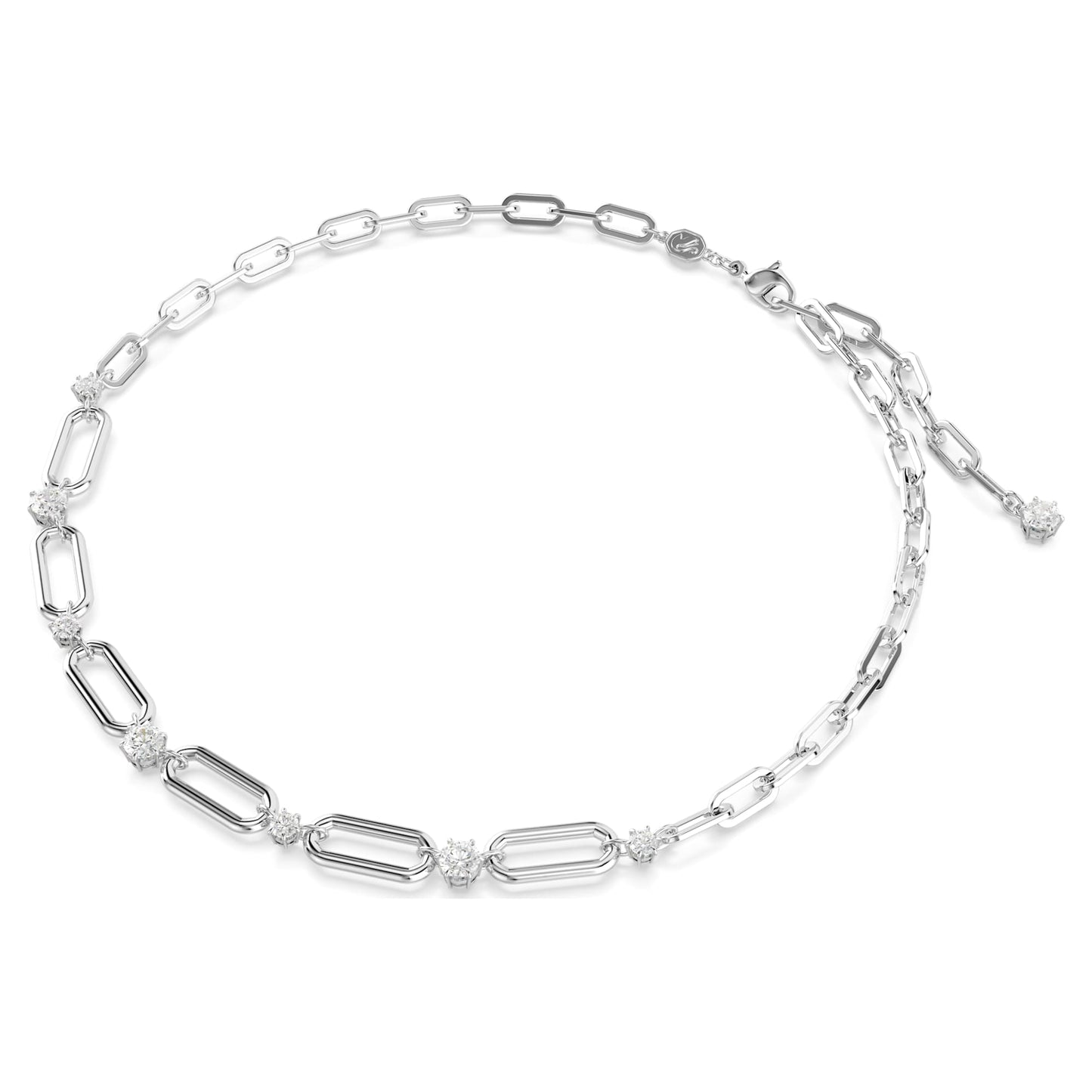 Collana Swarovski Constella Bianca, Placcato rodio