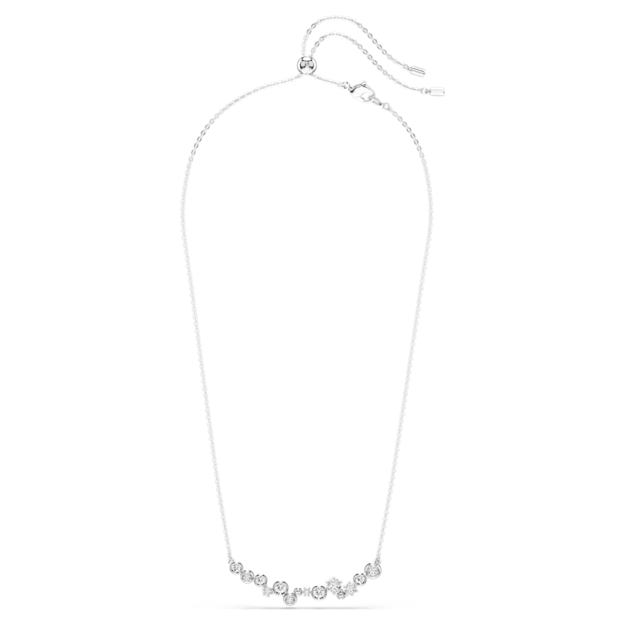 Collana Swarovski Constella Taglio misto, Bianca, Placcato rodio