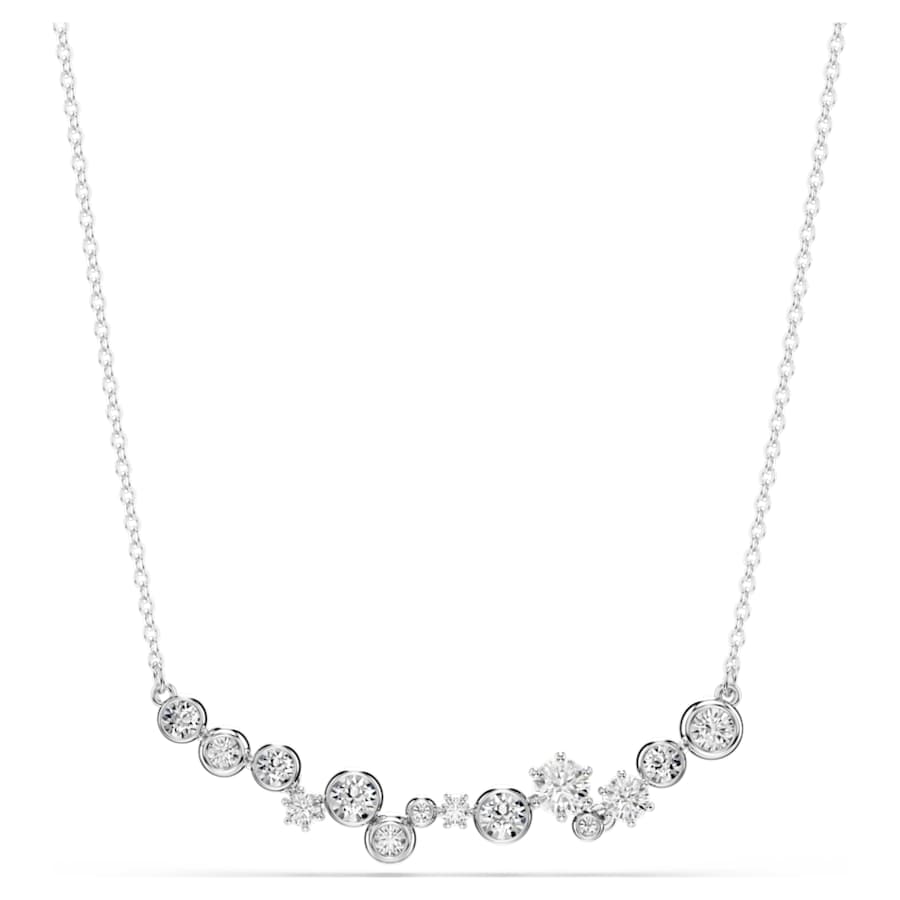 Collana Swarovski Constella Taglio misto, Bianca, Placcato rodio