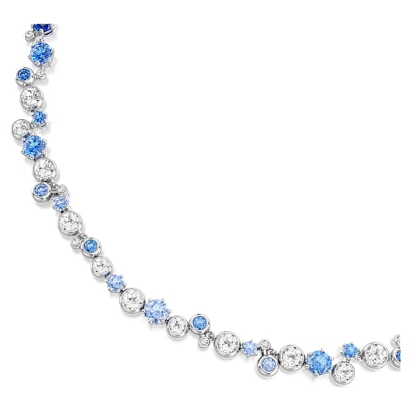 Collana Swarovski Constella Taglio misto, Blu, Placcato rodio