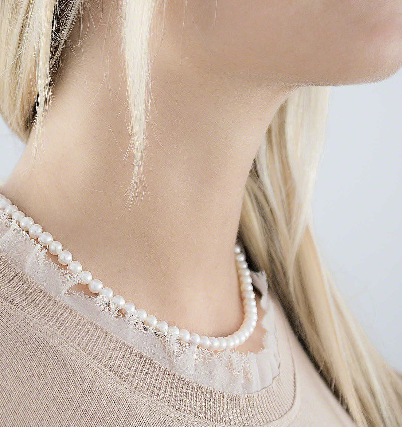 Collana Comete Easy Basic Filo Perle Oro 18 Kt