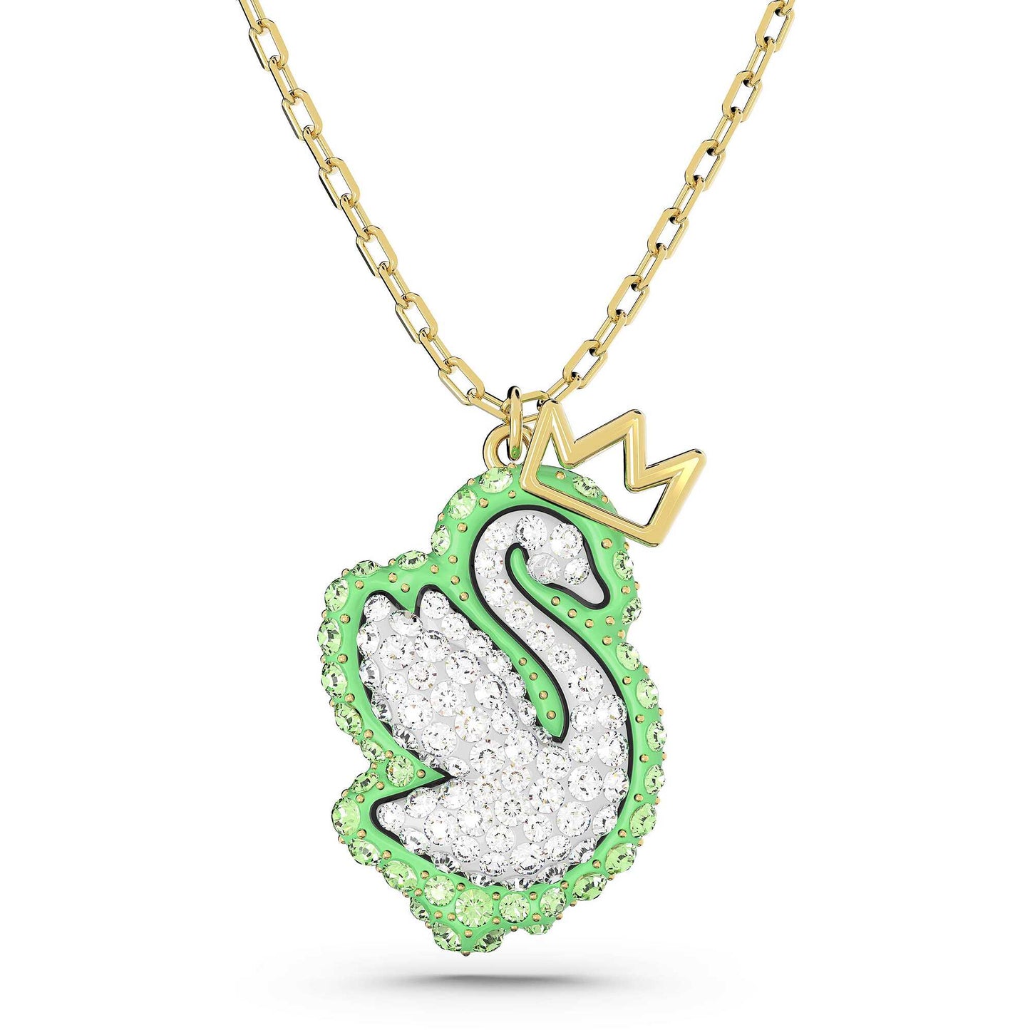Collana Swarovski Swan Pendente Green