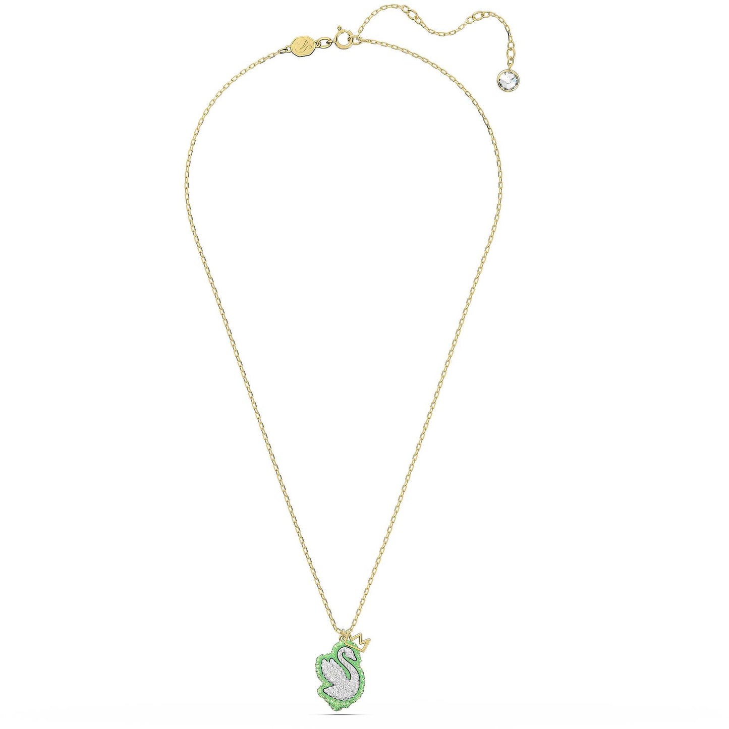 Collana Swarovski Swan Pendente Green
