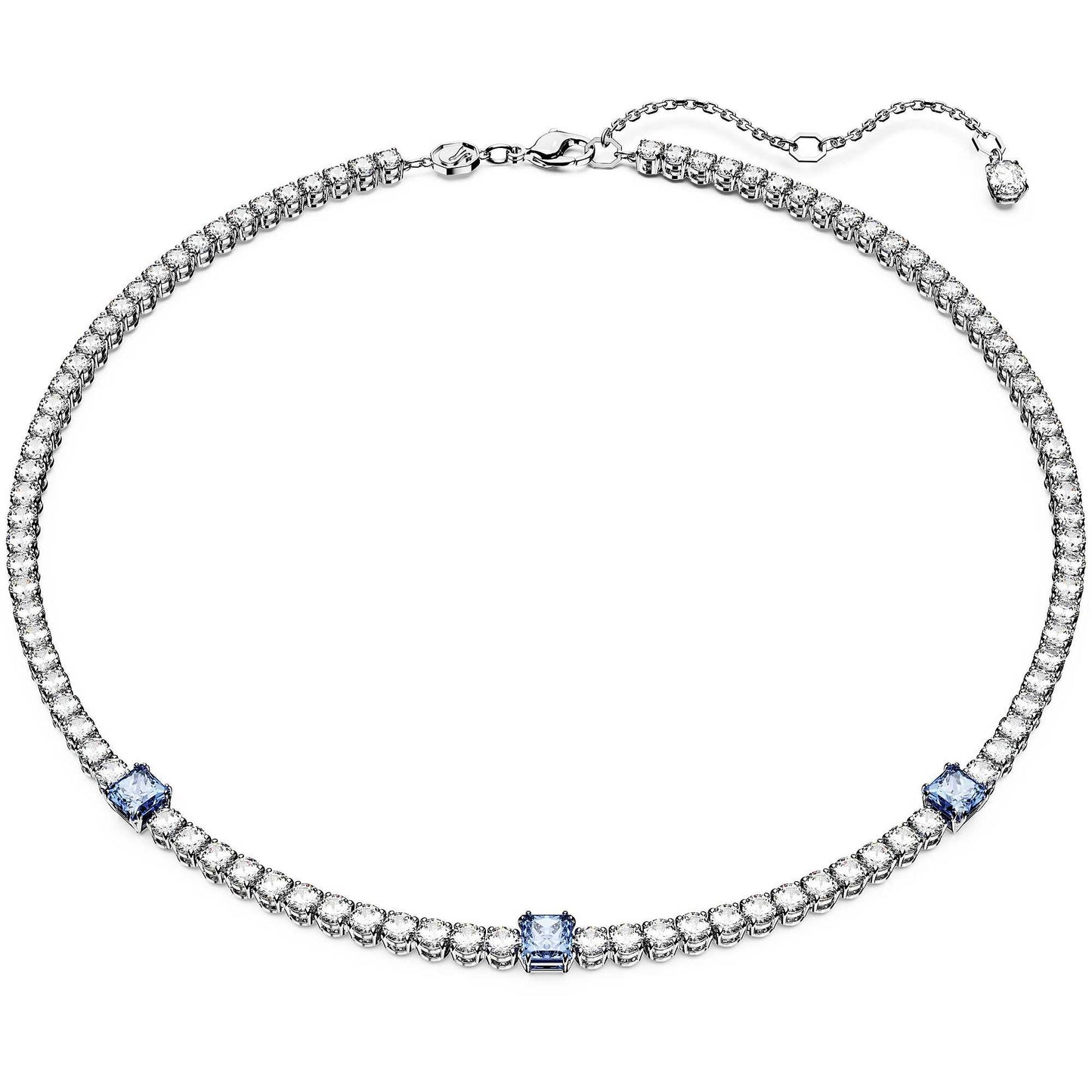 Collana Swarovski Matrix Tennis Blue