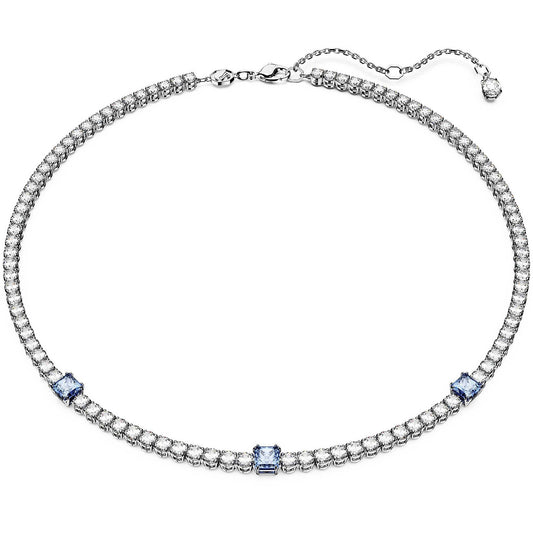 Collana Swarovski Matrix Tennis Blue