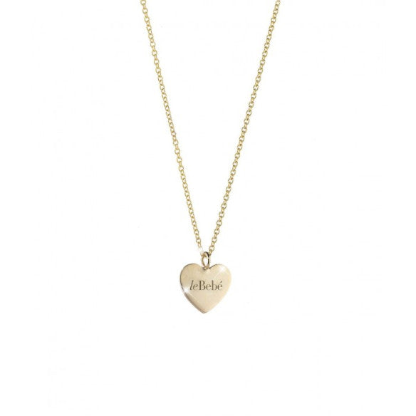 Collana Lebebé Le Coccole Cuoricino Oro Giallo 9 Kt