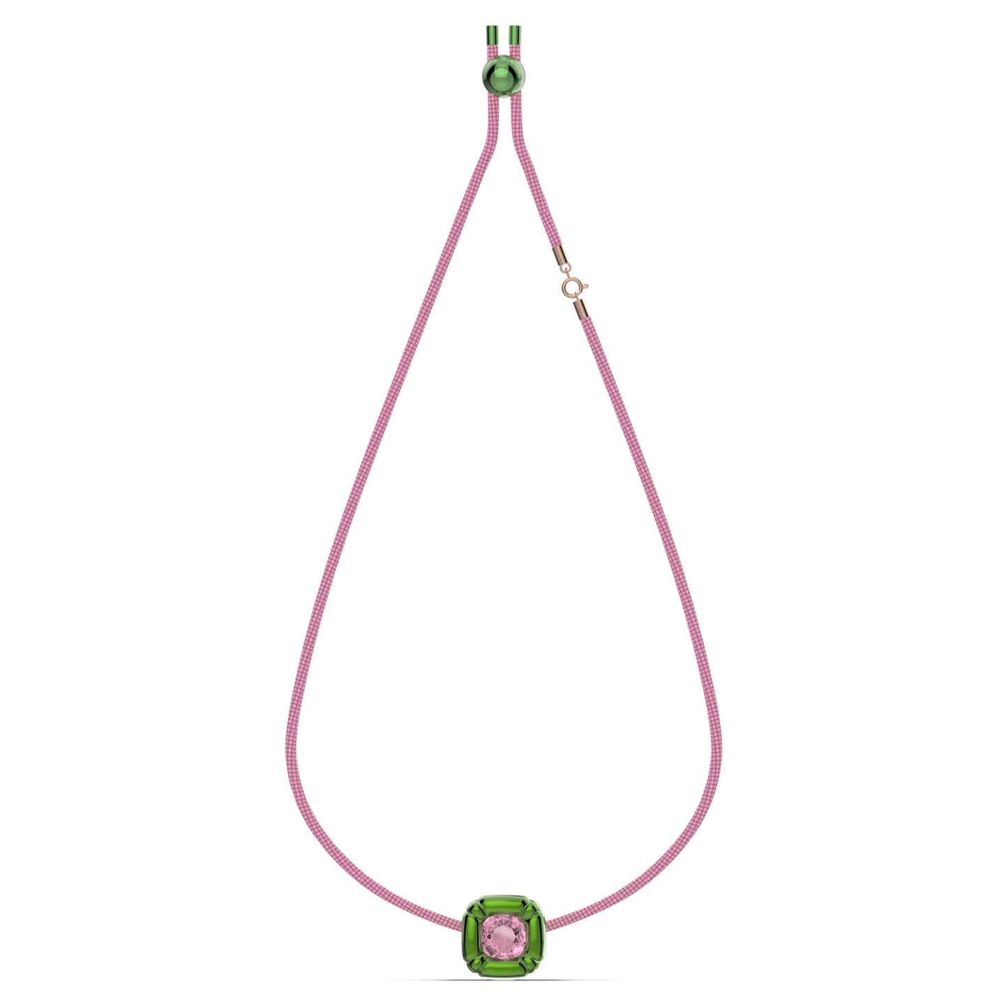 Collana Swarovski Dulcis Taglio Cushion, Verde