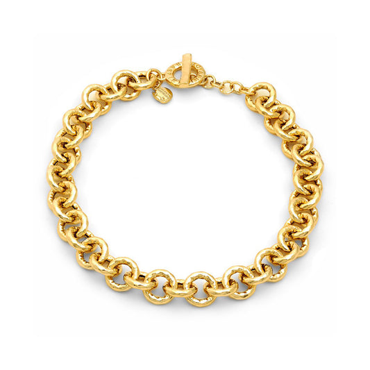 Collana Giovanni Raspini Nomad Pueblo Bronzo Bagno D'Oro 18 Kt
