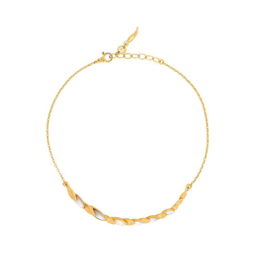 Collana Giovanni Raspini Skin Madreperla Piccola Argento 925 Placcato oro 18 kt