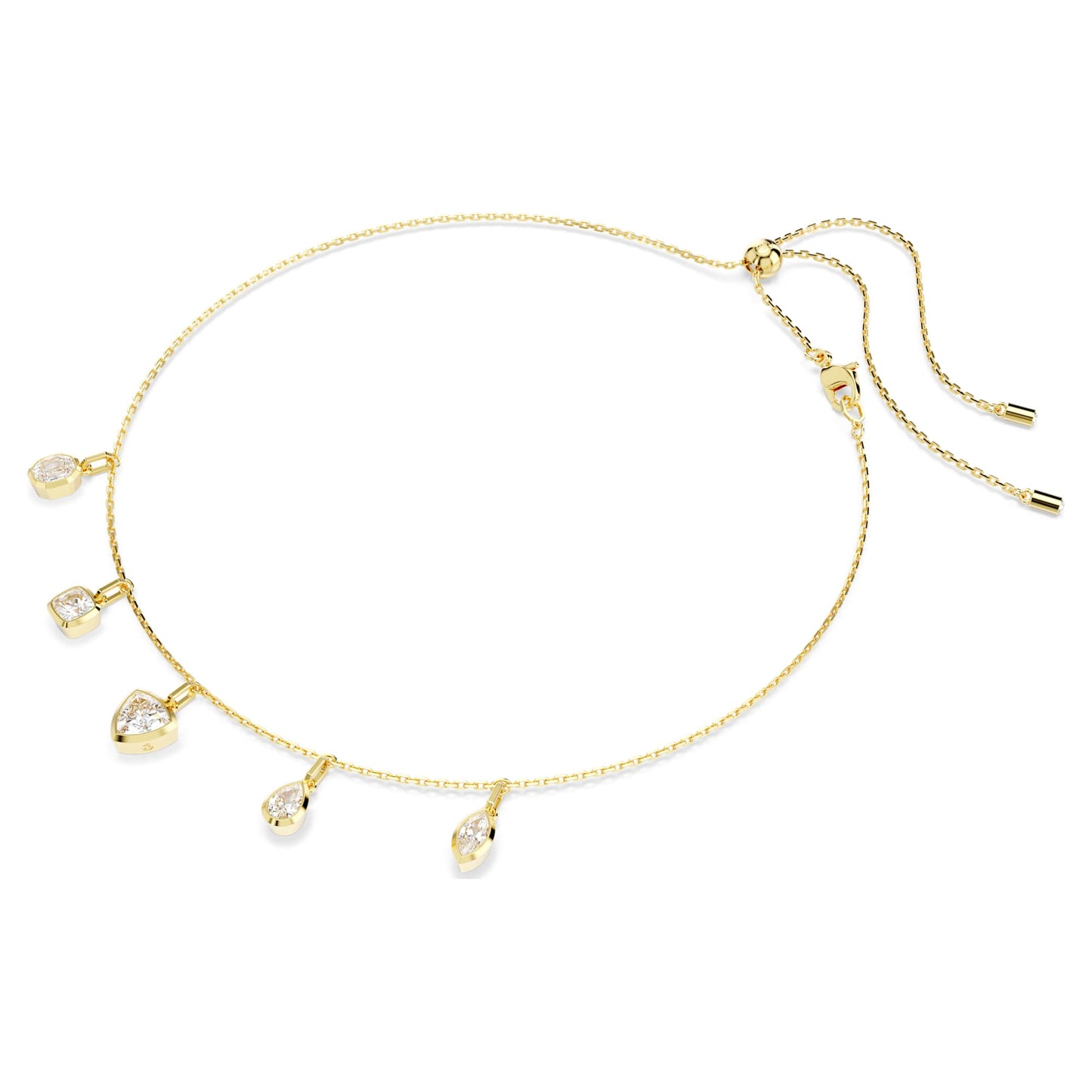 Collana Swarovski Imber Taglio misto, Bianca, Placcato color oro