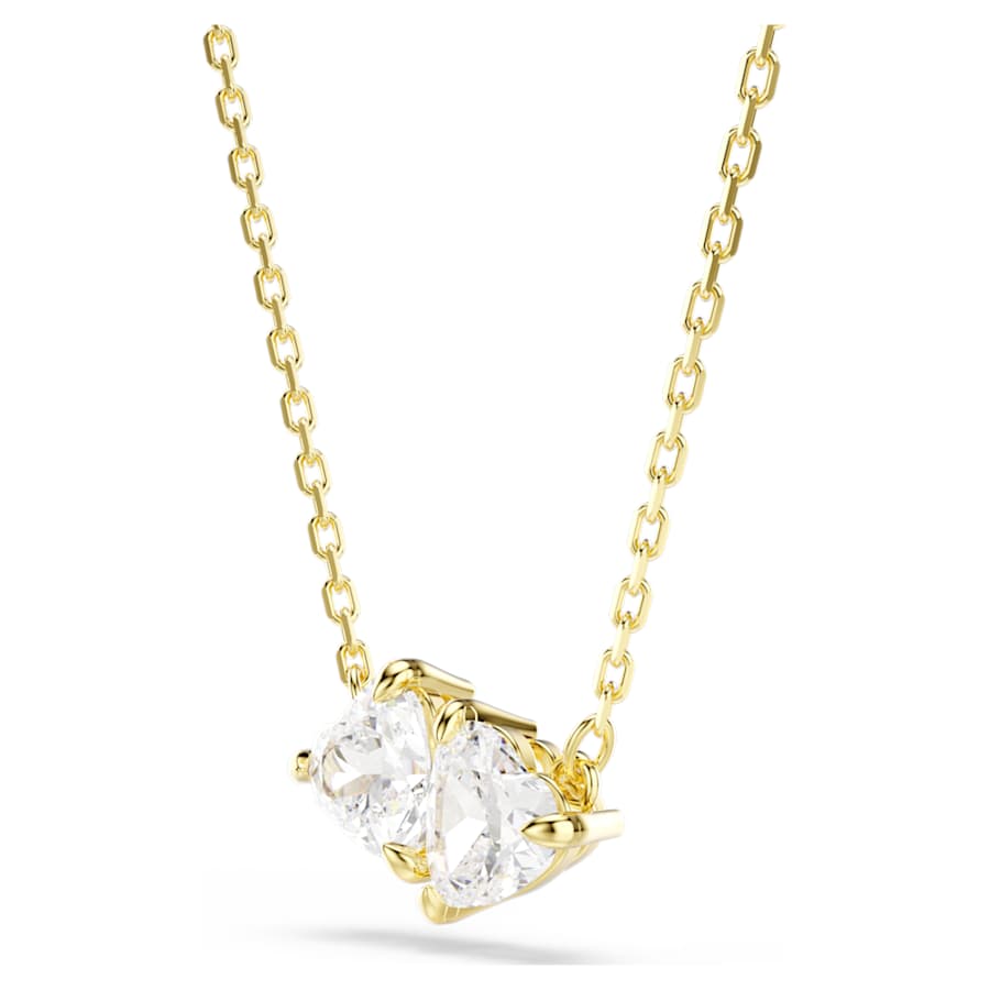 Collana Swarovski Mesmera Cuore, Bianca, Placcato color oro