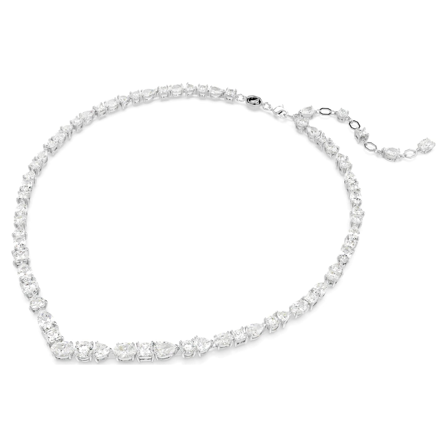 Collana Swarovski Mesmera Taglio misto, Bianca, Placcato rodio
