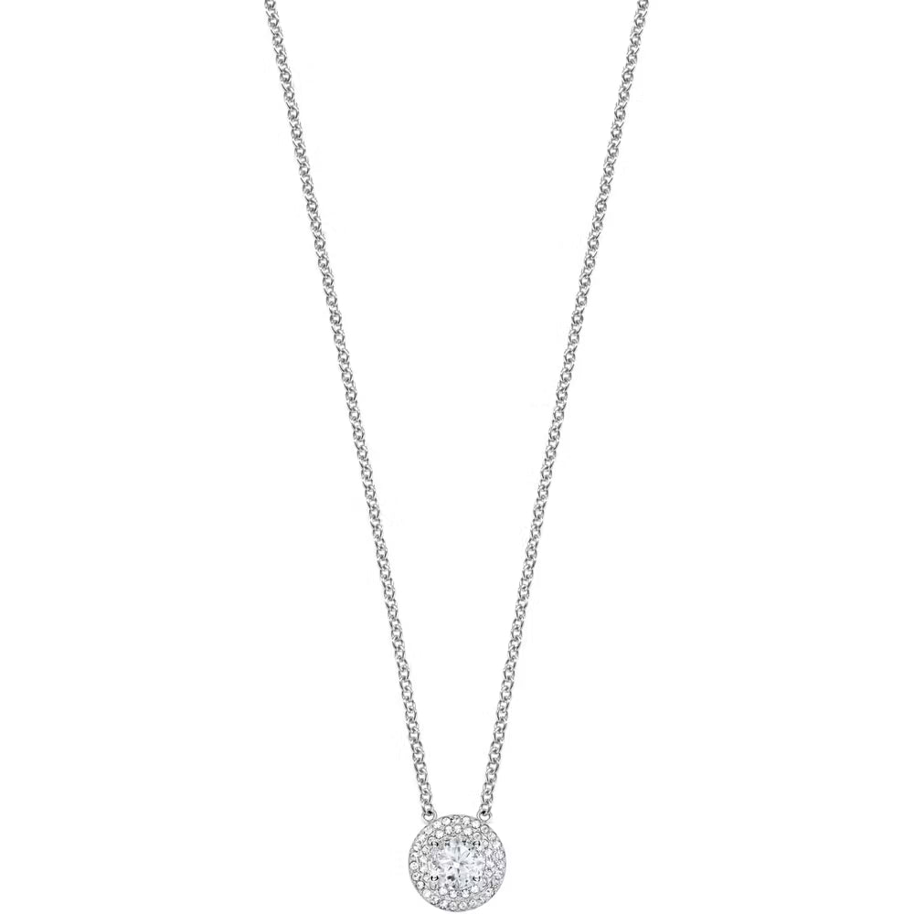 Collana Morellato Tesori Argento Pendente Cristallo Contornato