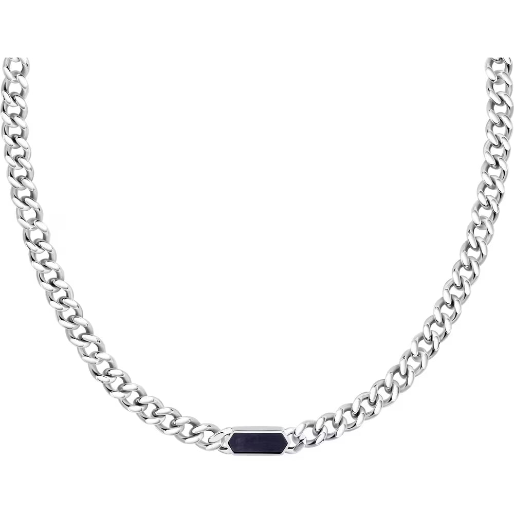 Bracciale Uomo Morellato Terra Collana Acciaio Maglia Grumetta Elemento Esagonale
