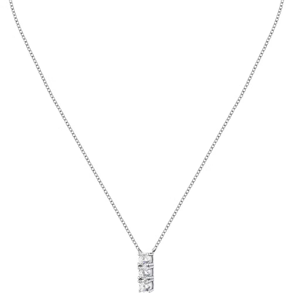 Collana con Pendente Morellato Tesori Argento Trilogy Zirconi