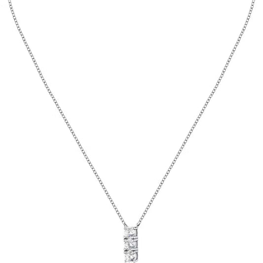 Collana con Pendente Morellato Tesori Argento Trilogy Zirconi