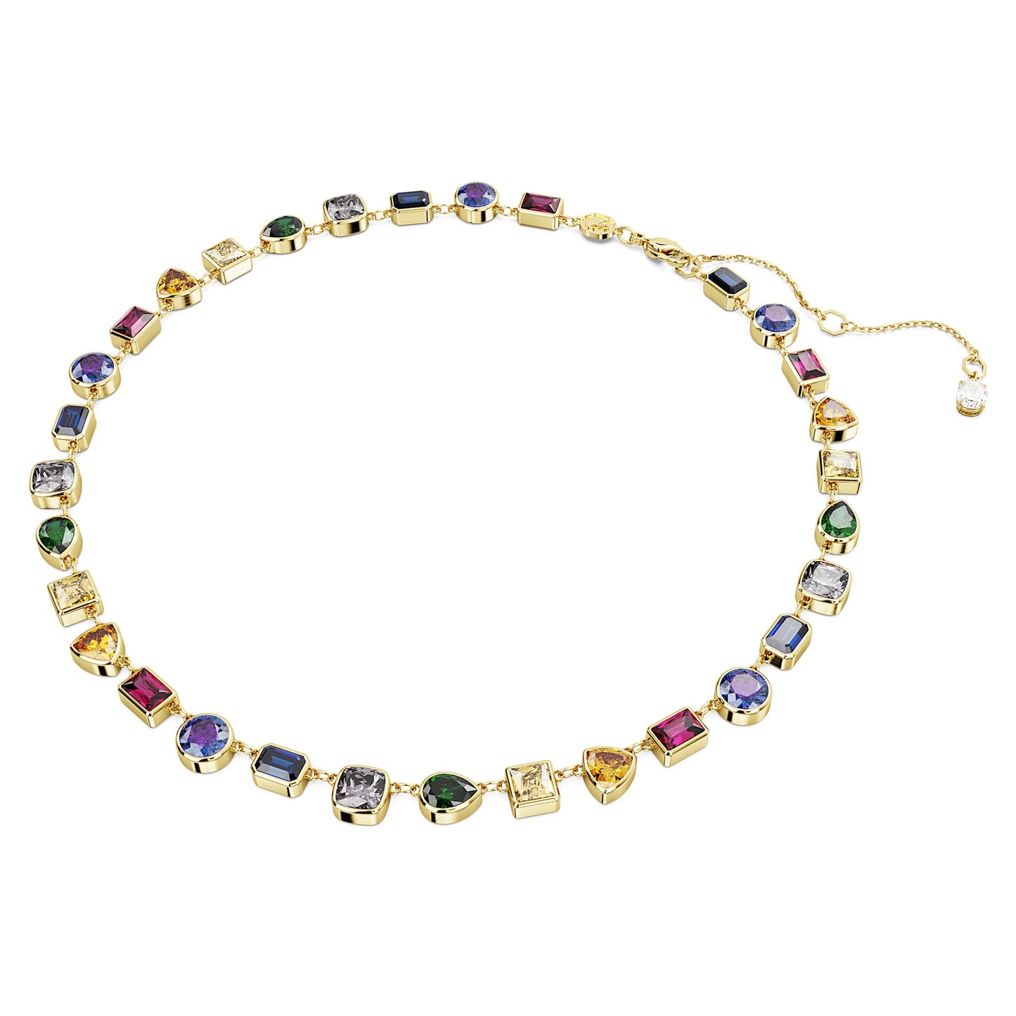 Collana Tennis Swarovski Imber Taglio misto, Multicolore, Placcato color oro